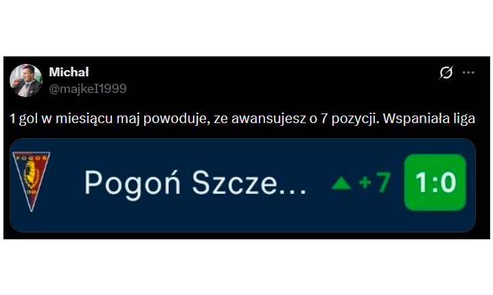 O tyle pozycji (w maju) AWANSUJE POGOŃ jeśli wygra z Wisłą Płock xD